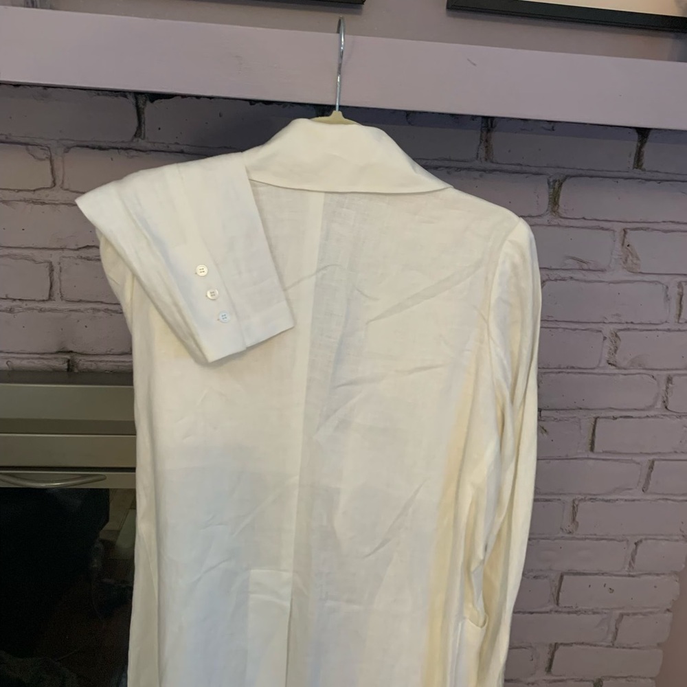 Morgan Le Fay White Double-Breasted Women's Jacket - Picture 8 of 8